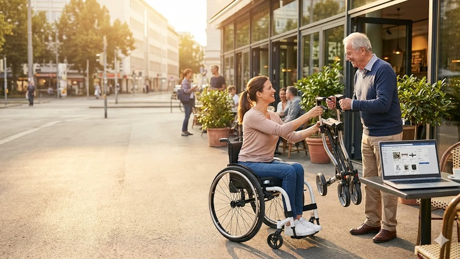 Échange de matériel de mobilité adapté entre particuliers.